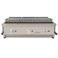 Barbacoa a gas 100 cm piedra volcánica ARILEX con parrilla inoxidable en 3 alturas