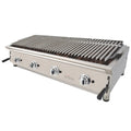 Barbacoa a gas profesional 130 cm piedra volcánica ARILEX con parrilla inoxidable regulable en 3 altura