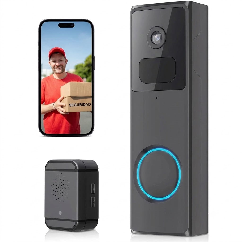 Videoportero WiFi Inteligente con Cámara y Control desde el Móvil