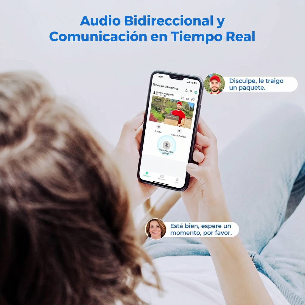 Videoportero WiFi Inteligente con Cámara y Control desde el Móvil