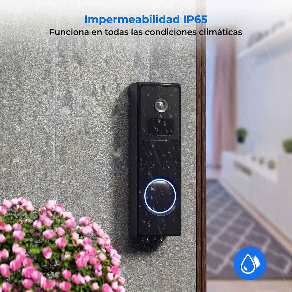 Videoportero WiFi Inteligente con Cámara y Control desde el Móvil