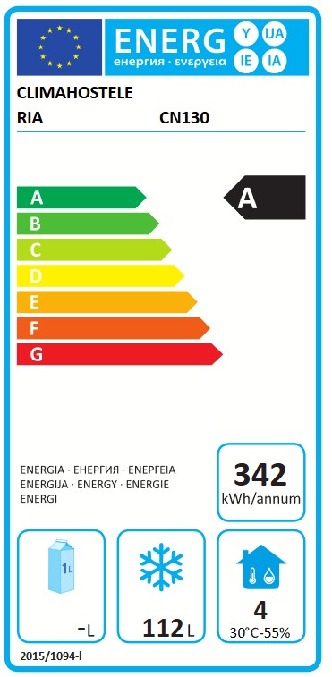 Congelador Vertical Puerta Ciega de 540 x600 x910h mm AVEIRO CN130