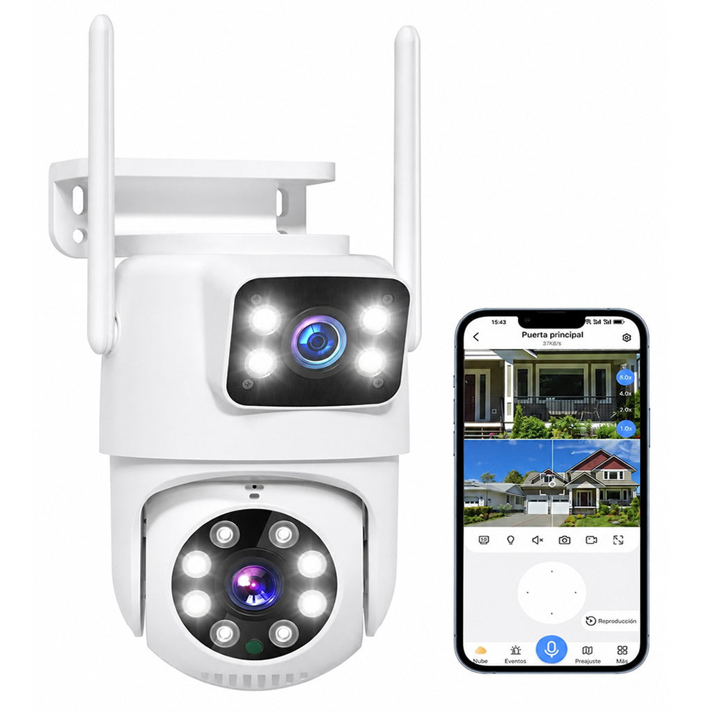 Cámara de seguridad solar para el hogar — Vigila tu casa desde cualquier lugar, sin cables y sin facturas de luz