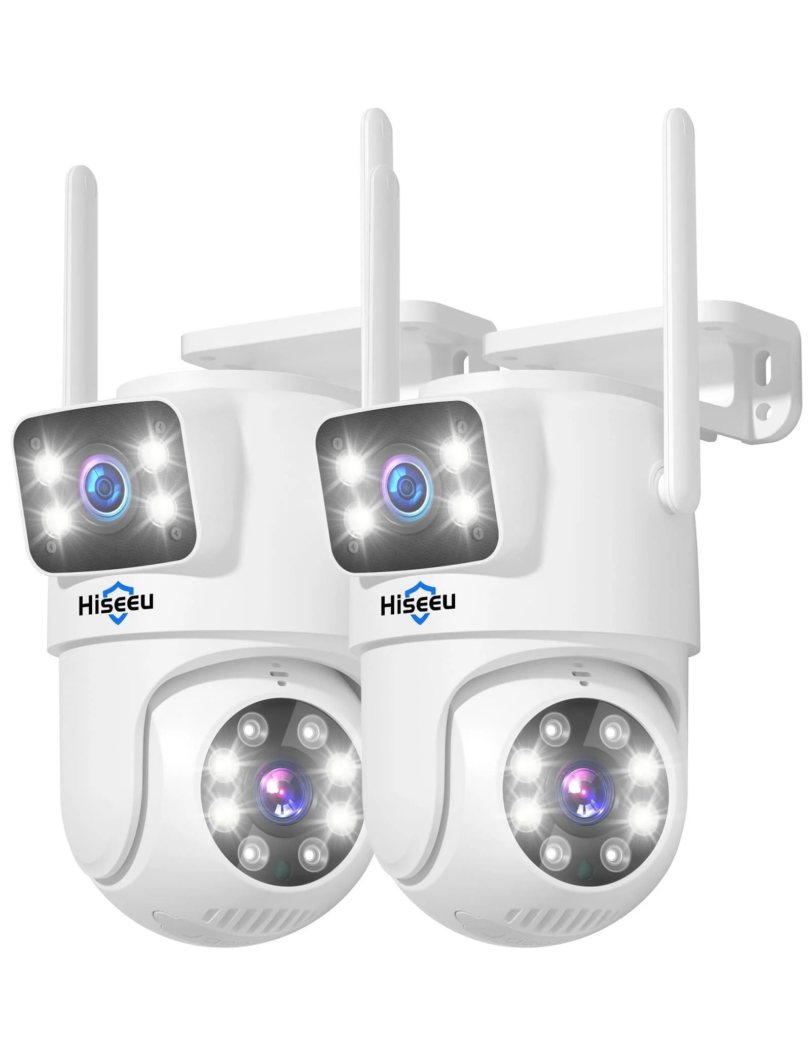 Cámara de seguridad dual 4MP Hiseeu WS03 – Doble lente, máxima cobertura