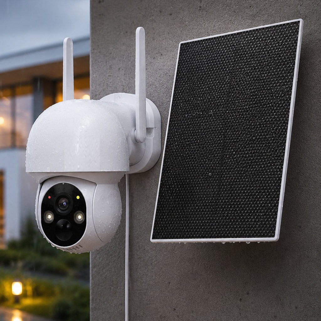 Cámara de seguridad solar - Vigilancia 24 horas sin cables ni facturas de luz