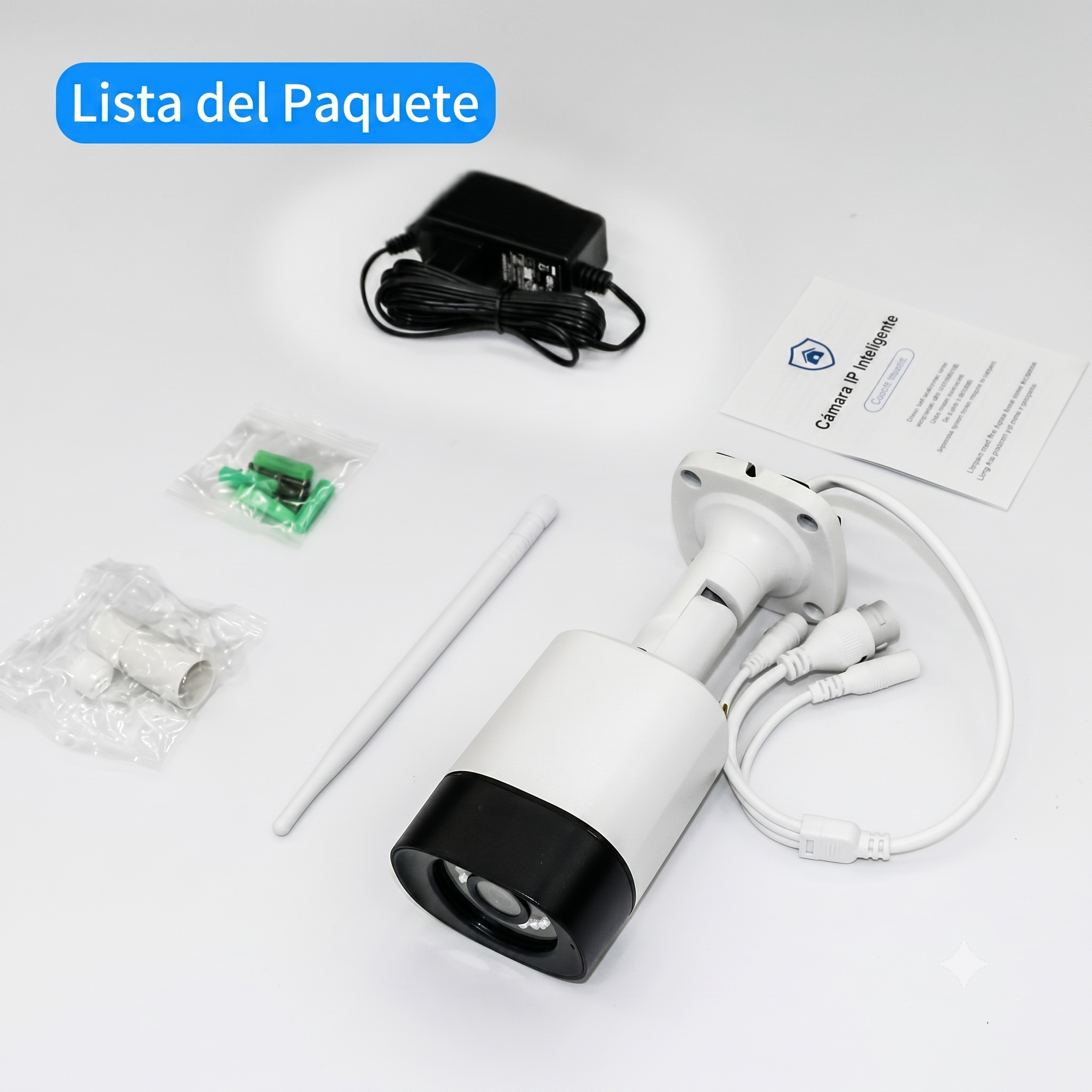 Cámara de seguridad exterior 5MP — Vigila tu casa en color, de día y de noche