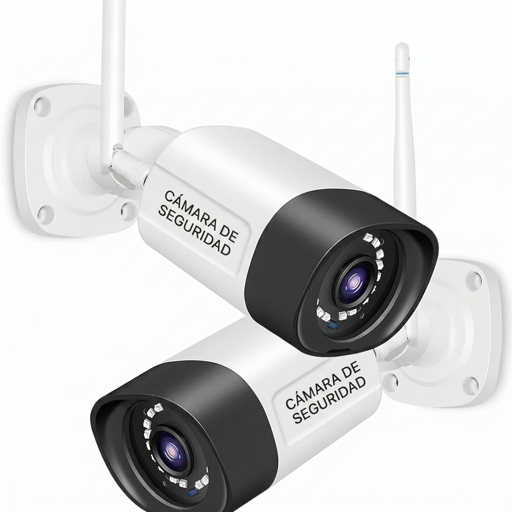 Cámara de seguridad exterior 5MP — Vigila tu casa en color, de día y de noche