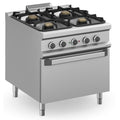 Cocina a Gas Magistra Plus 900 | 4 Fuegos (22 kW) + Horno Eléctrico Profesional