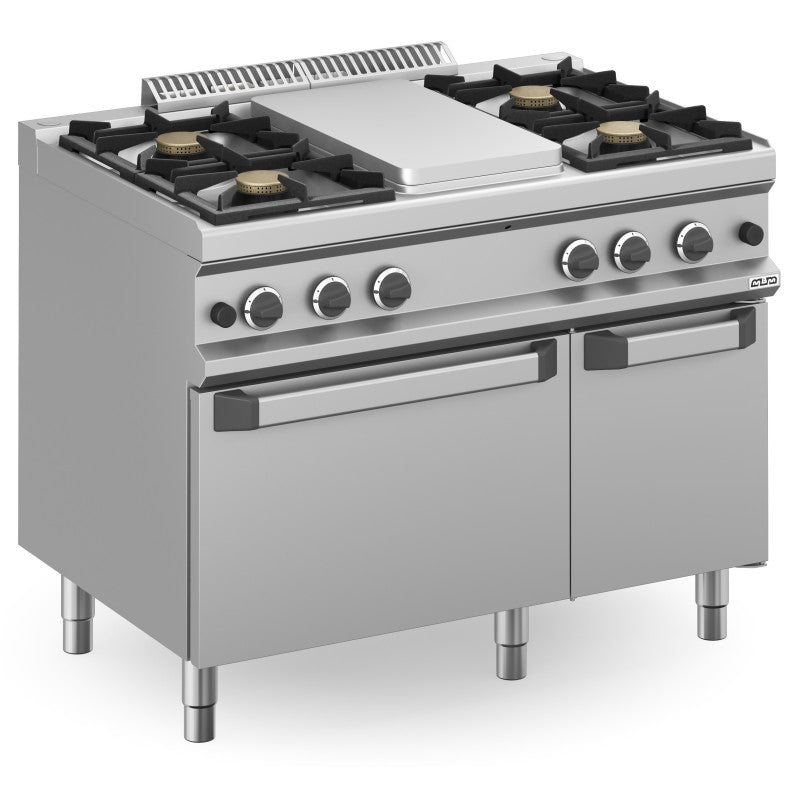 Cocina a Gas Magistra Plus 700 | 4 Fuegos + Plancha Central + Horno a Gas
