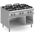 Cocina a Gas Magistra Plus 900 | 6 Fuegos de Alta Potencia con Mueble Abierto