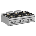 Cocina a Gas 6 Fuegos Sobremesa (33 kW) | MFB711TXS MAGISTRA PLUS 700