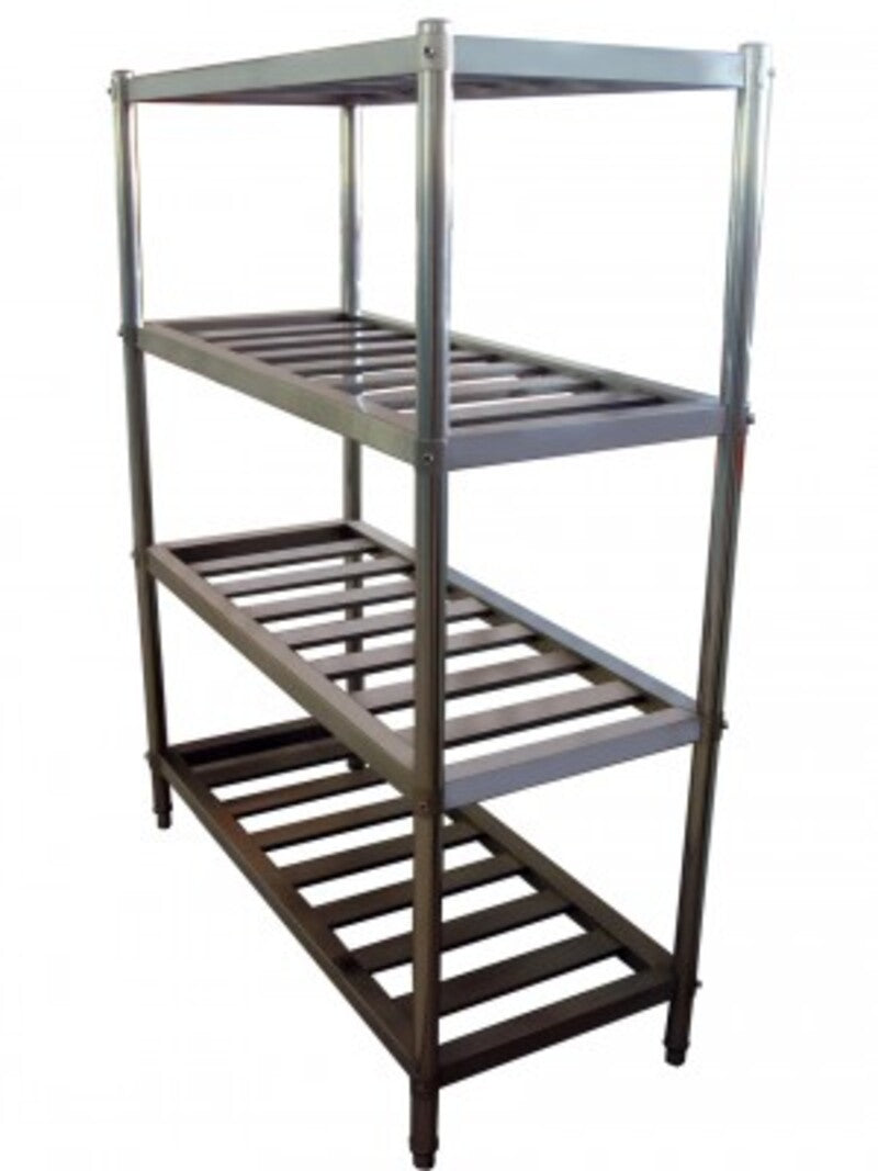 Estantería de acero inoxidable con estantes de tubo EP201T-1500