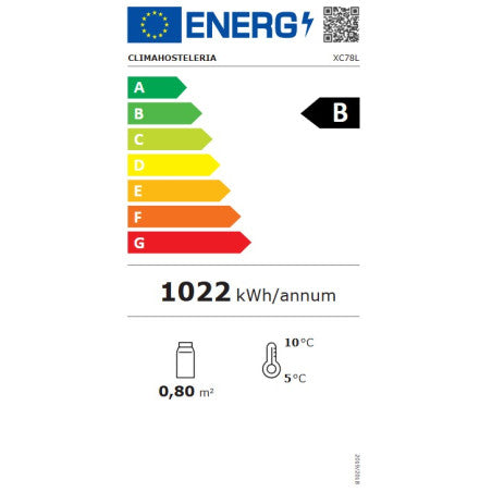 Expositor Refrigerado 4 Caras 78L Blanco o Negro de 447x400x969h mm