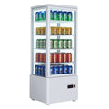 Expositor Refrigerado 4 Caras 98L Blanco o Negro de 447x400x1199h