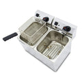 Freidora eléctrica evolution capacidad 10+10L, potencia 3,5+3,5 kw monofásica con contactor