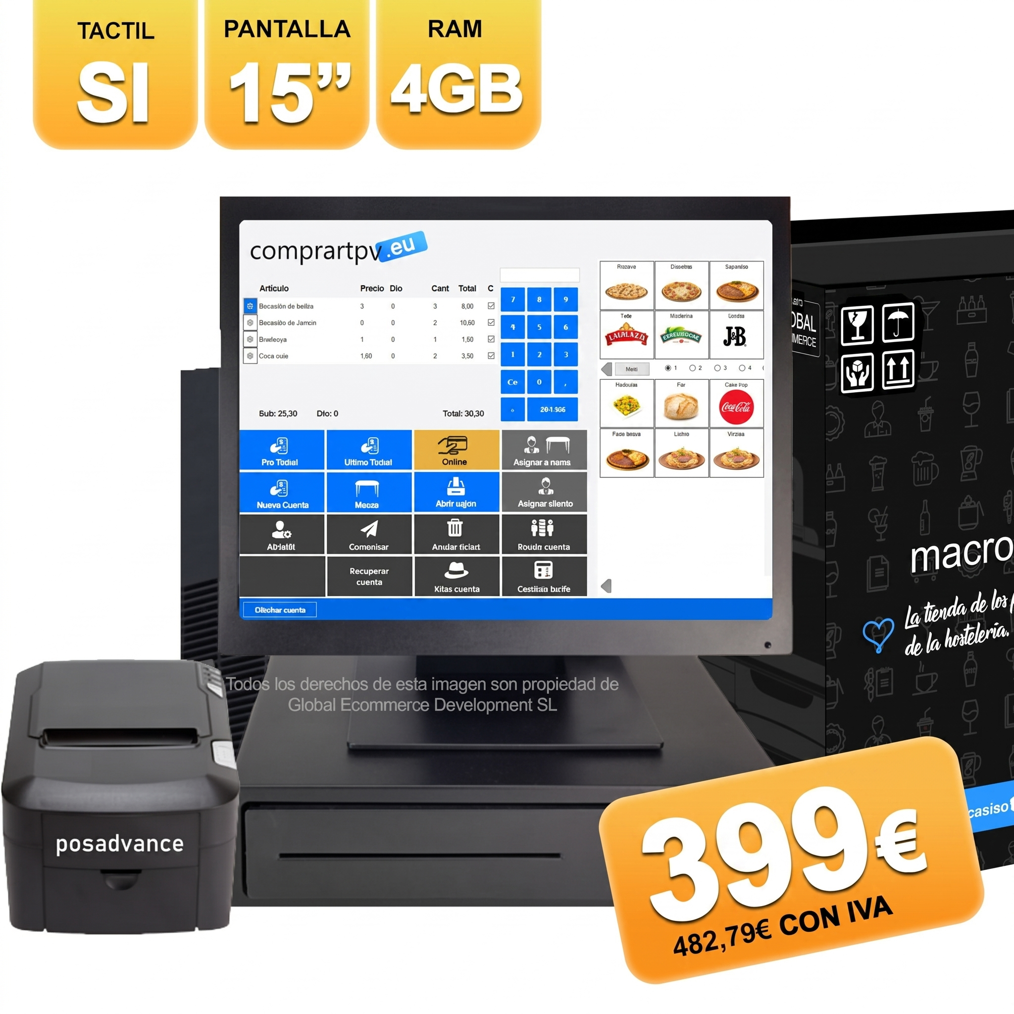 TPV Táctil Hostelería S/100