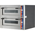 Horno de Pizza Profesional EMP5+5: Tradición y Diseño en Acero Inoxidable
