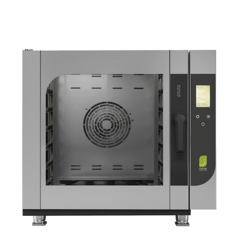 Horno eléctrico Mixto Digital Full Touch 6 GN1/1-60x40 con control de humedad y lavado automático chefmate MBM CMFE6-HUWU