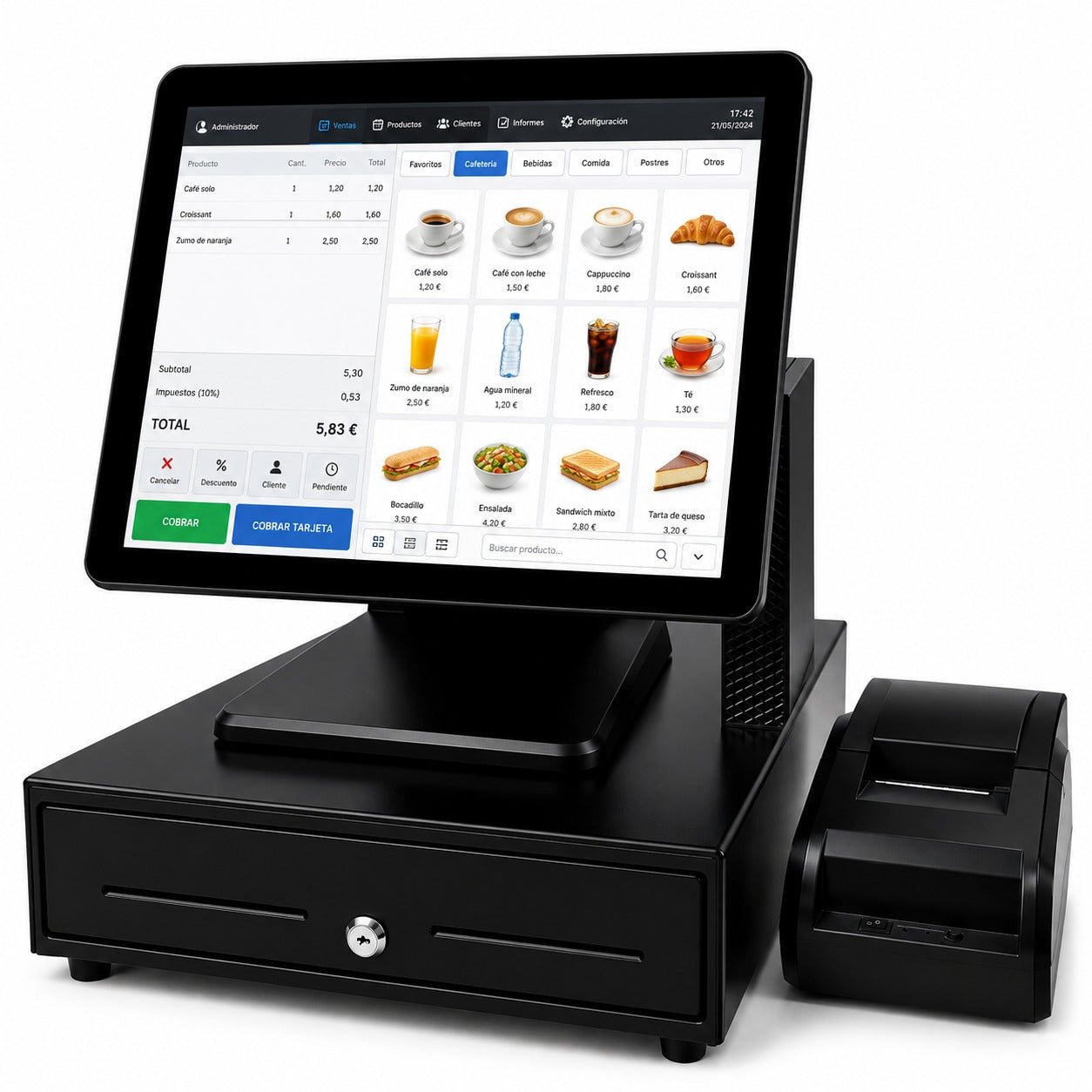 TPV Táctil Completo para Hostelería — Bar, Restaurante y Cafetería