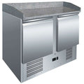 Mesa Refrigerada para Pizza LPK S902PZ | Encimera de Granito y 2 Puertas GN 1/1