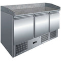 Mesa Refrigerada para Pizza LPK S903PZ | Encimera de Granito y 3 Puertas GN 1/1