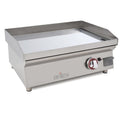 Plancha a gas 60 cm ARILEX en acero 15 mm con baño cromo duro 60 PGCN