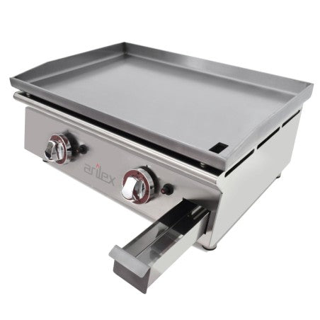 Plancha a gas 60 cm ARILEX en acero laminado de 6 mm 60 PGLN