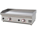 Plancha eléctrica 80 cm ARILEX en acero de 15mm con baño de cromo 80PECN