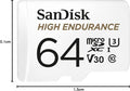 Tarjeta microSD SanDisk High Endurance 64 GB para cámaras de seguridad