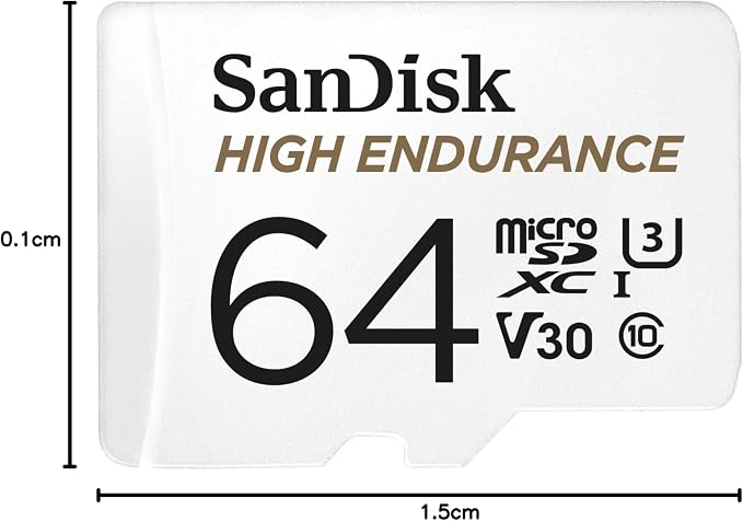 Tarjeta microSD SanDisk High Endurance 64 GB para cámaras de seguridad