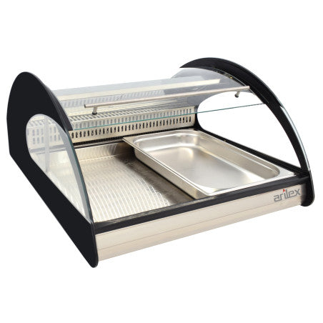 Vitrina Refrigerada Expositora 2 Bandejas GN1/1 Especial Pescados y Mariscos