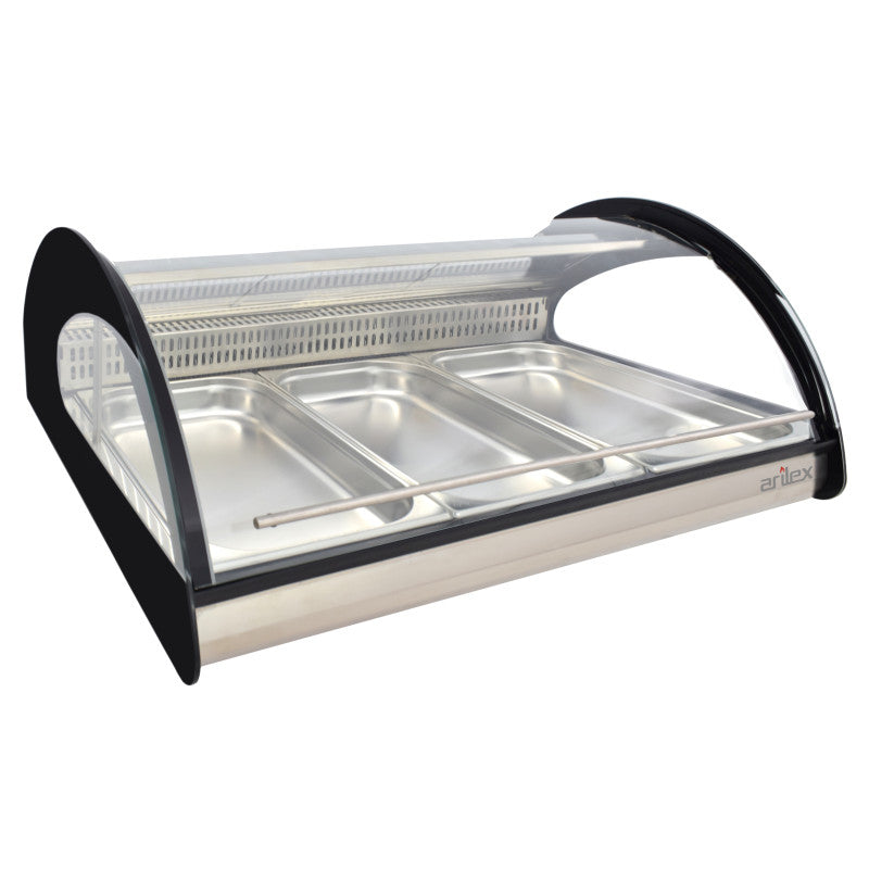 Vitrina Expositora para Pescado y Marisco | 3 Bandejas GN 1/1