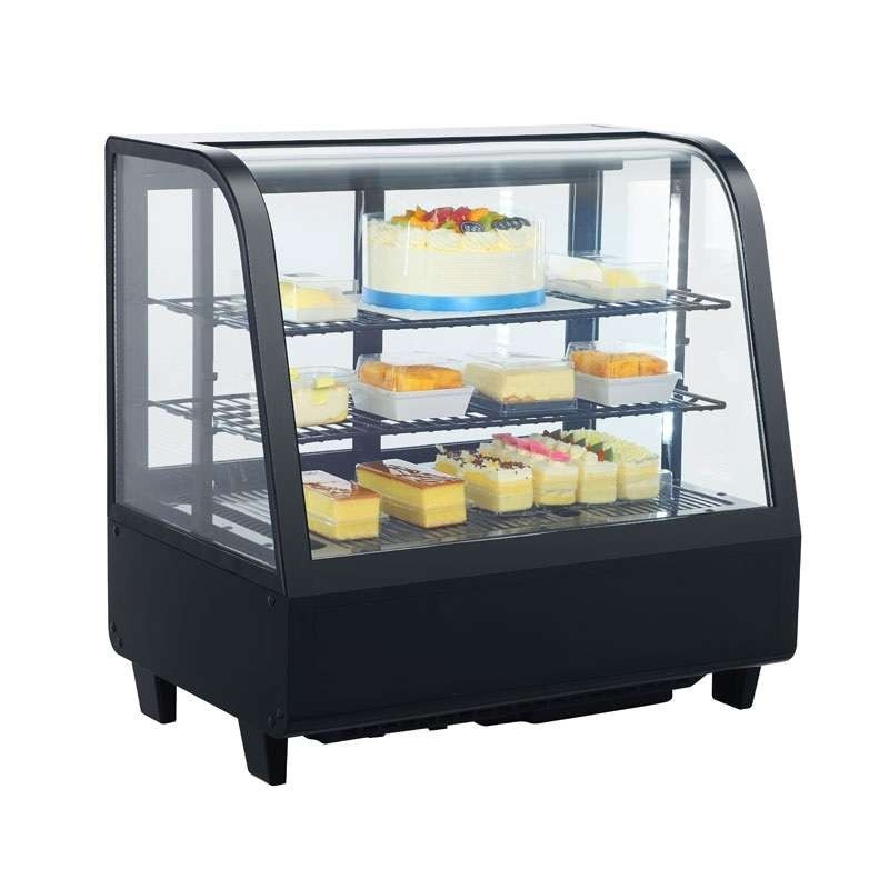 Vitrina Refrigerada Sobremesa 100L Blanco o Negro de 682x450x675h