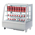 Vitrina Refrigerada Sobremesa 100L Blanco o Negro de 682x450x675h