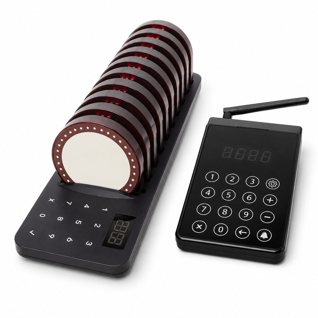 Wireless Customer Pagers for Restaurants and Hospitality — Professional 20-Pack