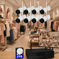 Sistema de videovigilancia WiFi para comercios - 8 cámaras 5MP, cobertura total y sin cuotas