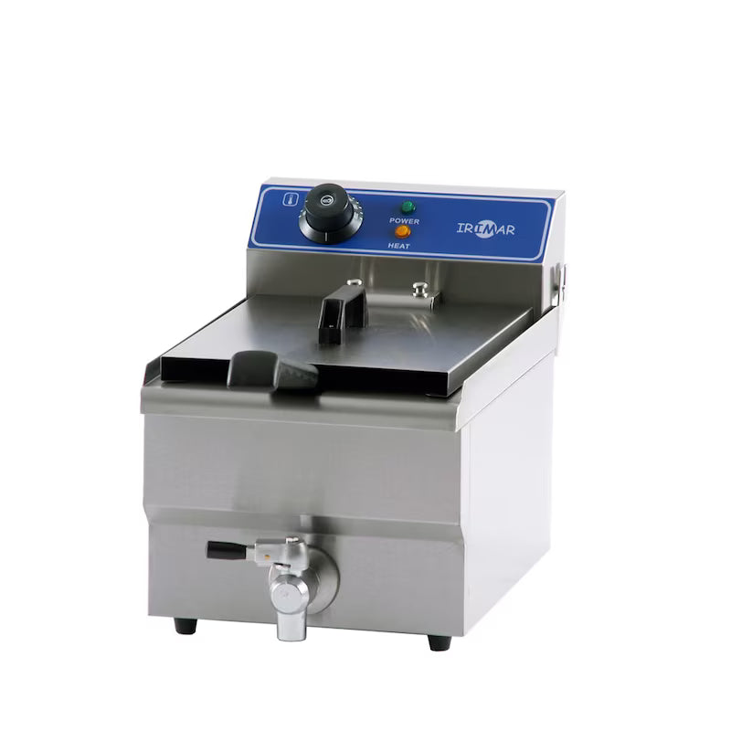 Freidora industrial eléctrica FRY-9 Irimar – Cuba simple con grifo