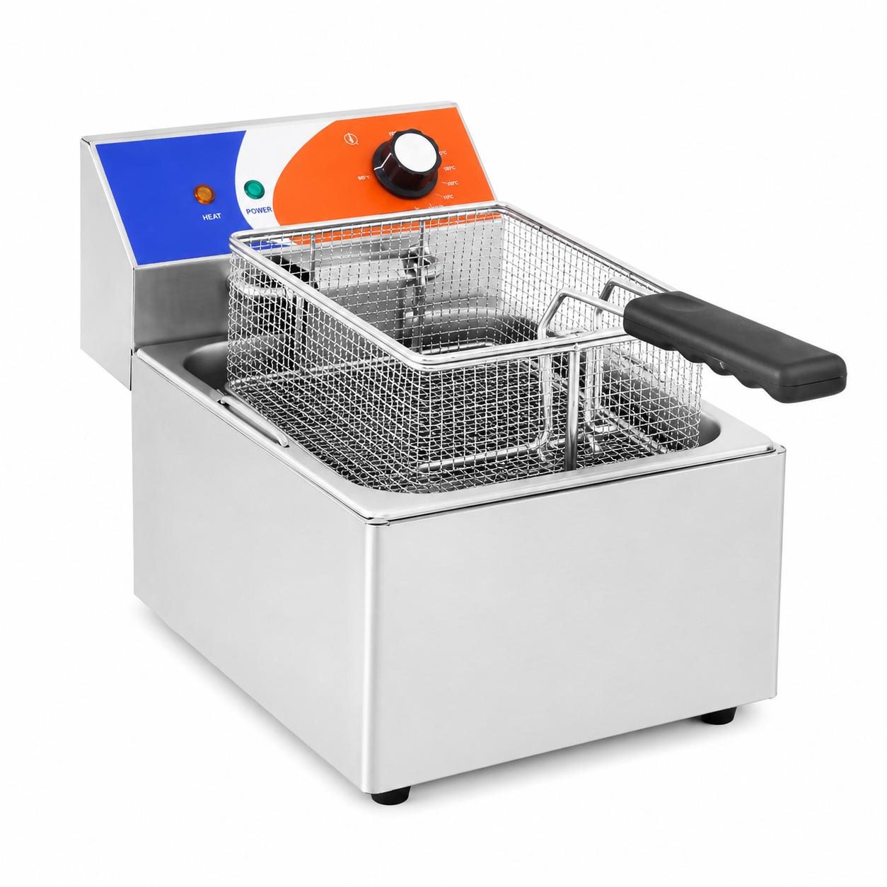 Freidora Eléctrica Profesional 8 Litros — Mayor Capacidad para Cocinas de Alto Rendimiento