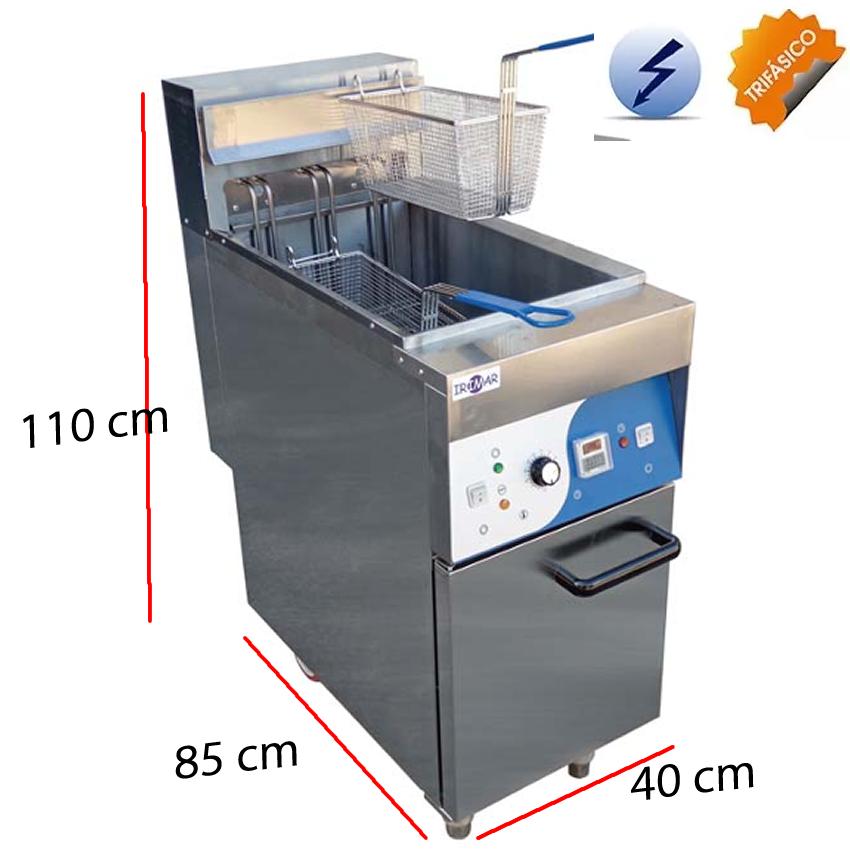 Freidora Eléctrica Industrial Irimar FRY-26 LUX – 26 Litros | Serie de Pie Profesional