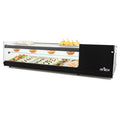 Vitrina Refrigerada de Tapas | Placa Lisa Negra (6 Bandejas GN 1/3)