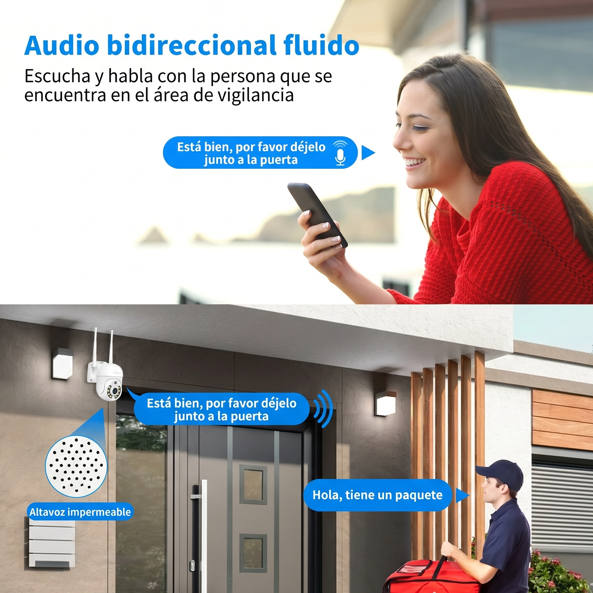 Videovigilancia inteligente para bares y restaurantes - 4 cámaras PTZ motorizadas con IA, todo incluido y listo en 24 horas
