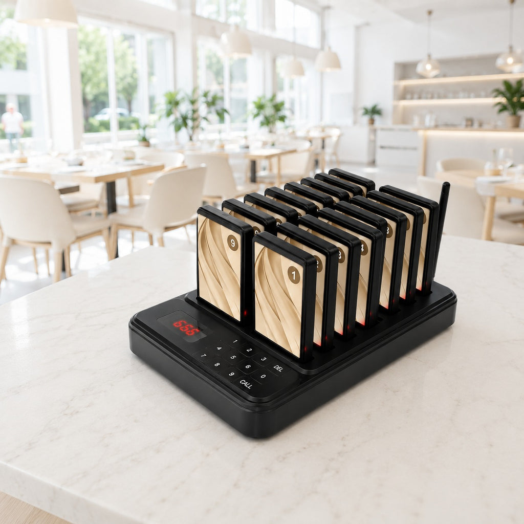 Wireless Customer Paging System for Restaurants, Hotels, Bars and Cafés