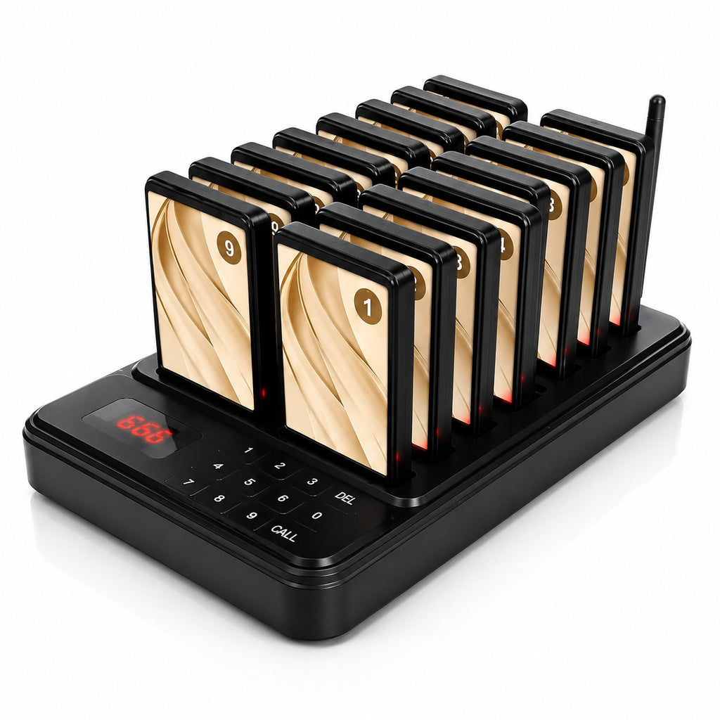 Wireless Customer Paging System for Restaurants, Hotels, Bars and Cafés