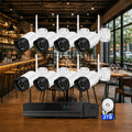 Sistema de videovigilancia WiFi para bares y restaurantes — 8 cámaras 5MP, todo incluido y listo en 24 horas