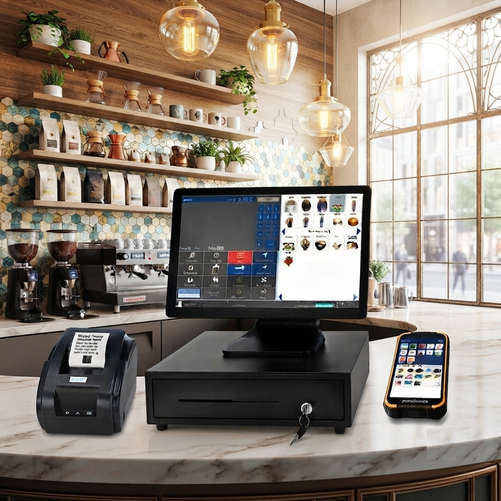 Professional Hospitality POS with Order Pad, Receipt Printer and Cash Drawer
