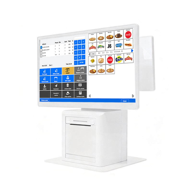 Nuevo TPV compacto E5 – diseño moderno con impresora integrada y cajón portamonedas