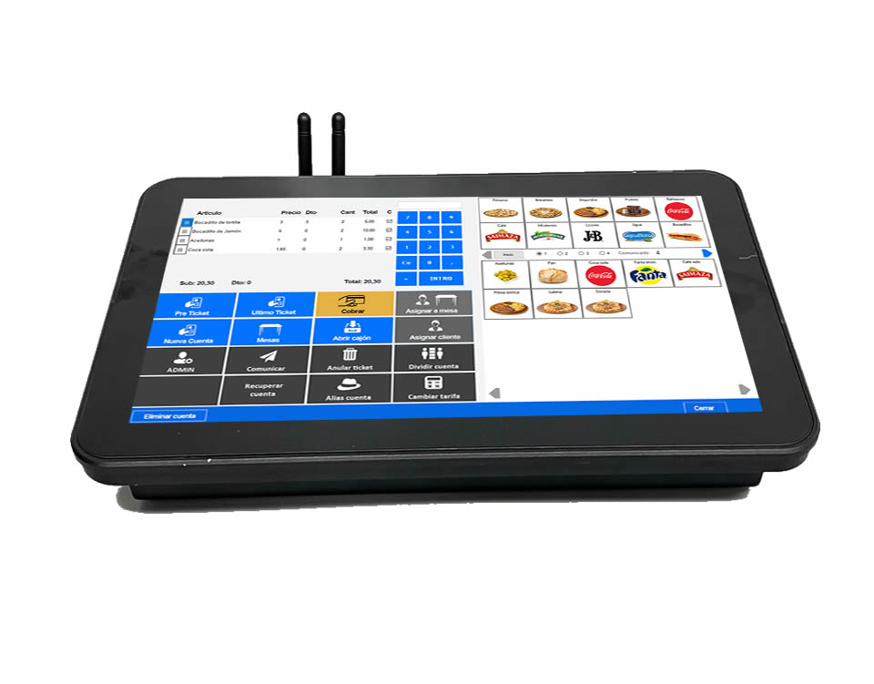 TPV táctil compacto modelo E4 – potencia profesional en el mínimo espacio