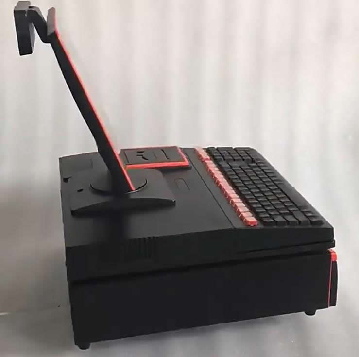 TPV táctil todo en uno modelo K12 – con impresora, teclado. Pantalla táctil y scanner