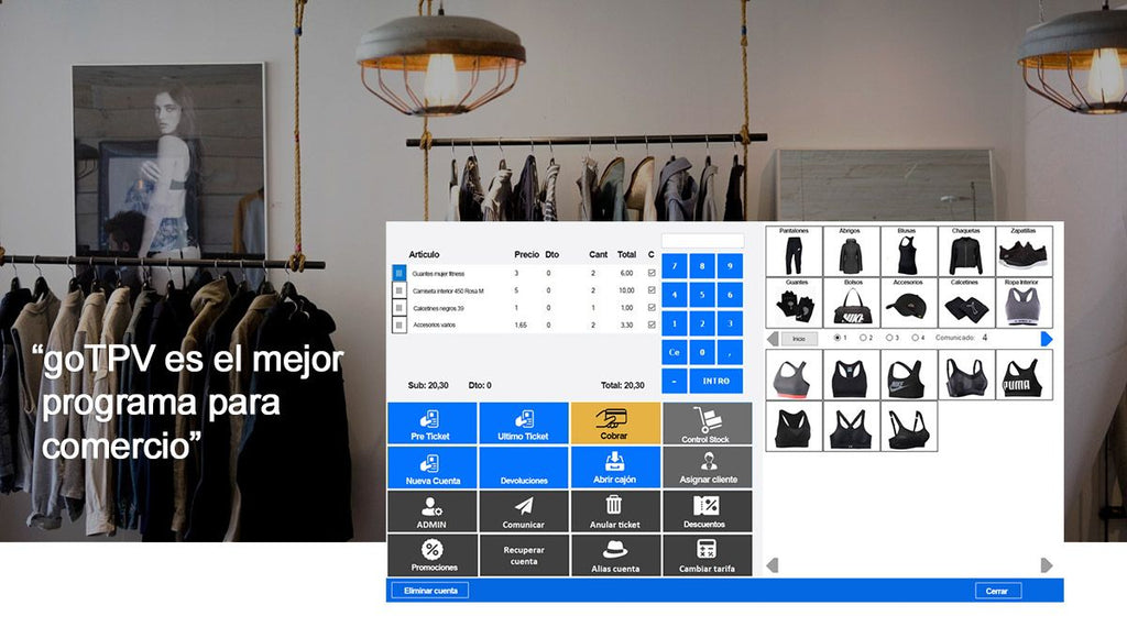 TPV Comercio TÁCTIL 17"Reacondicionado + accesorios nuevos