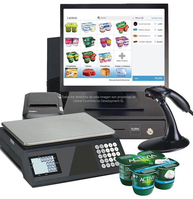 TPV Alimentación TACTIL + Balanza TPV